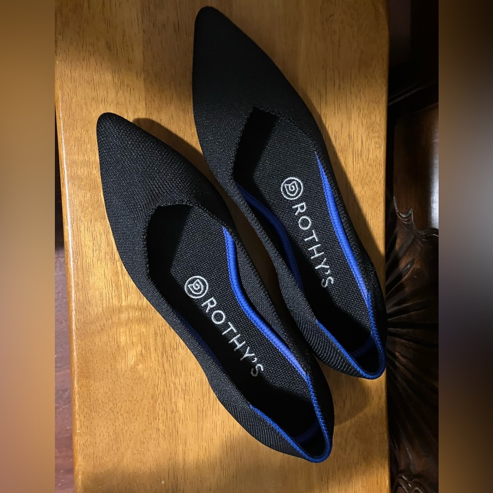 Rothy's The Classic Point Solid Shoe Flat Slip On Size 6